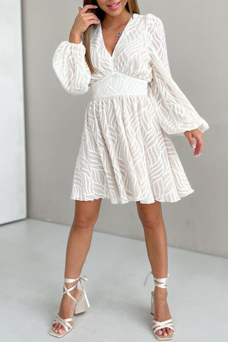 Flowy Long Sleeve Casual Dress