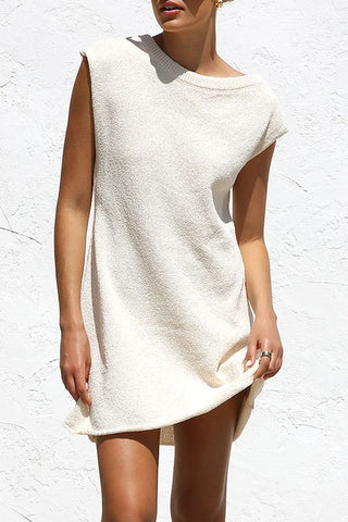 Off Shoulder Knit Mini Dress