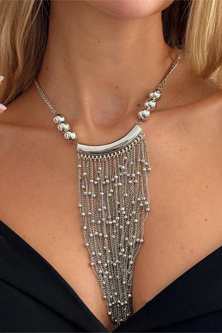 Elegant Fringe Chain Necklace