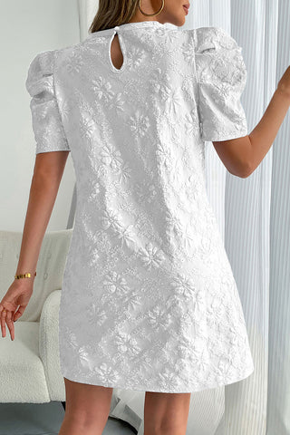 Floral Embroidered Casual Dress