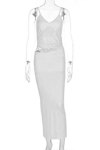 Sleek Cutout Evening Dress