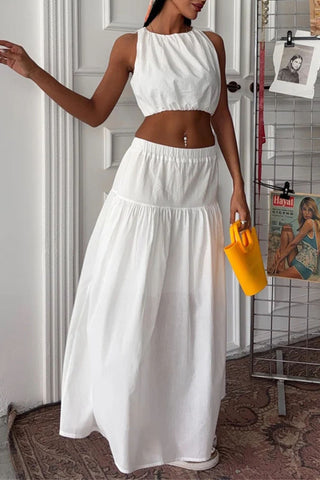 Elegant Two-Piece Skirt Set