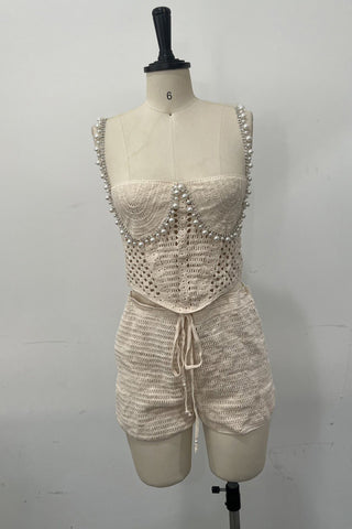 Crochet Two-Piece Casual Set