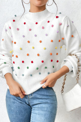 Playful Polka Dot Sweater
