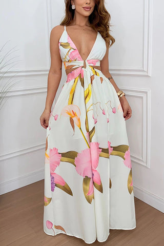 Floral Print Maxi Dress
