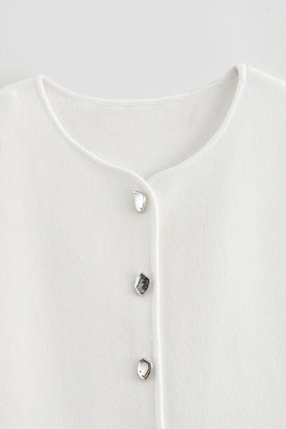 Button-Front Tank Top