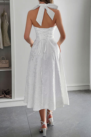 Halter Neck Midi Sundress