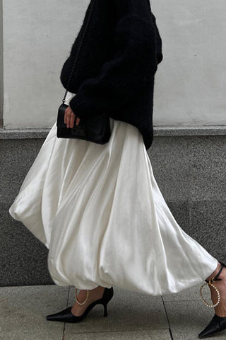 Elegant A-Line Casual Skirt