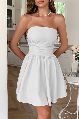 Strapless Casual A-Line Dress