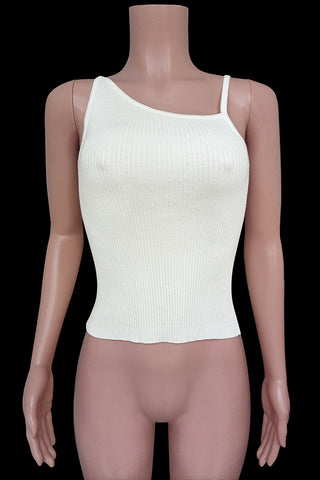 Square Neck Knit Tank Top