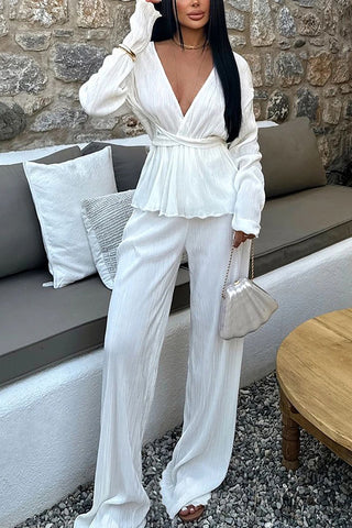 Elegant Two-Piece Flowing Set