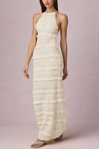 Sleeveless Tiered Maxi Dress