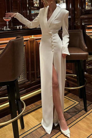 Elegant Button-Down Maxi Dress