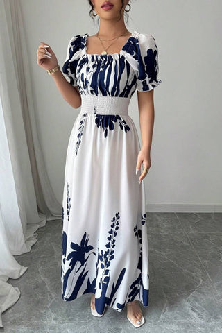 Puff Sleeve Maxi Dress