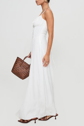 Elegant Maxi Dress with Corset Top