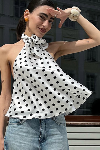 Polka Dot Halter Top