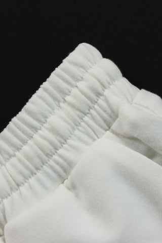 Skull Crop Top and Jogger Pants Set