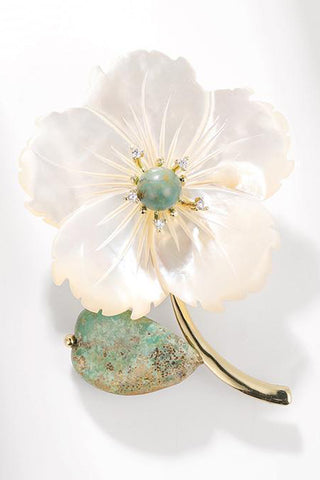 Elegant Floral Brooch