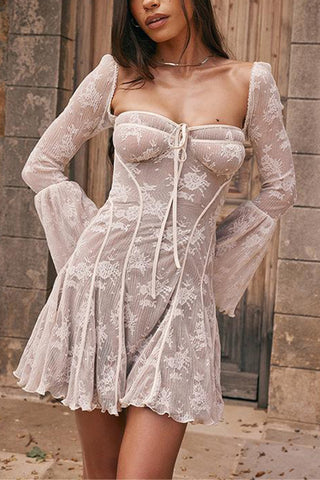Lace Detail Casual Dress