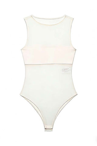 Sleeveless Sheer Bodysuit