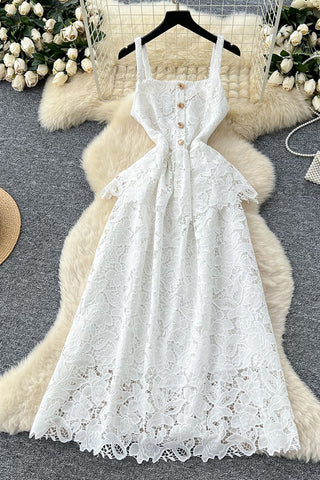 Lace Sundress with Ruffle Bodice