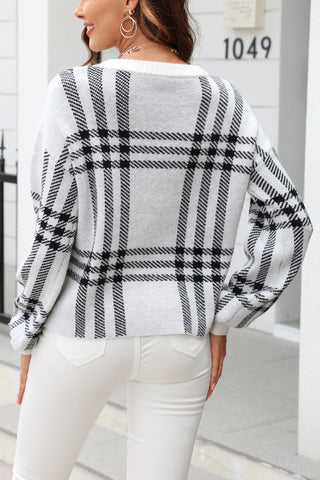 Plaid Patterned Sweater