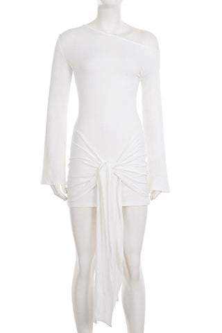 One-Shoulder Casual Mini Dress