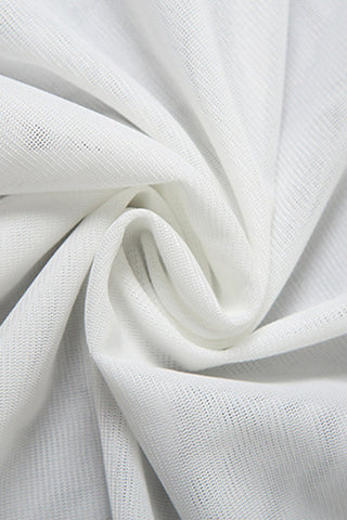 Draped Long Sleeve Casual Dress