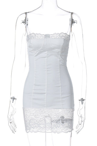 Lace Trim Cami Bodycon Dress
