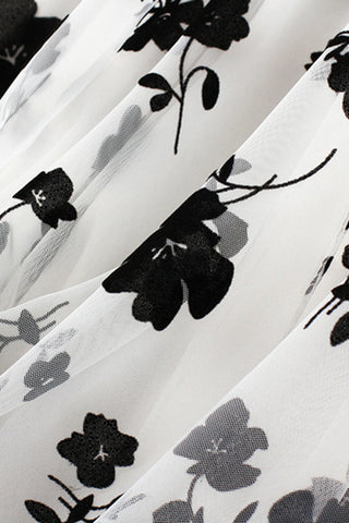 Floral Chiffon Maxi Skirt