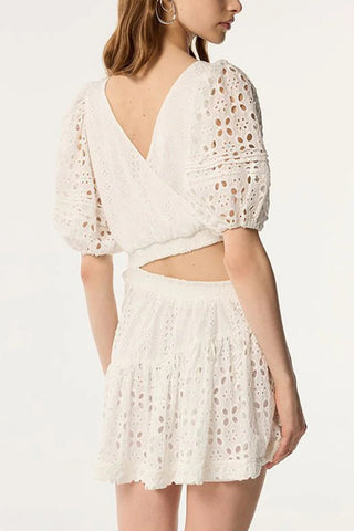 Cutout Casual Mini Dress