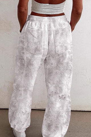 Relaxed Fit Tie-Waist Casual Pants