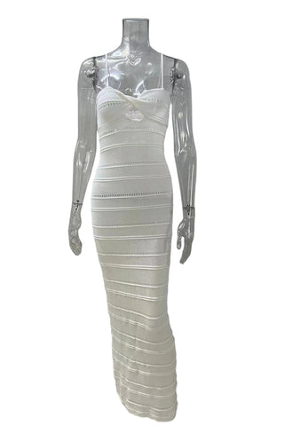 Knit Midi Dress with Cutout Detail