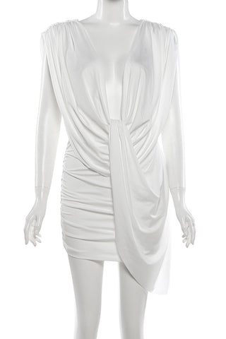 Draped Elegance Evening Dress