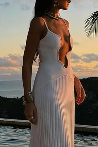 Elegant Cut-Out Evening Dress