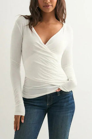 V-Neck Wrap T-Shirt