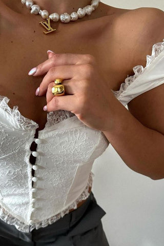 Button-Detail Camisole Top