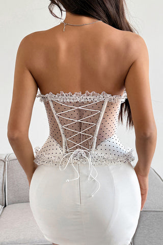 Elegant Sheer Bustier Top