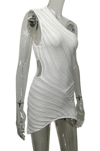 Asymmetric Cut-Out Casual Dress