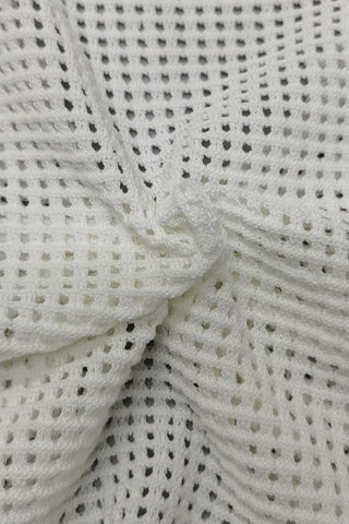 Knotted Front Mesh Tank Top