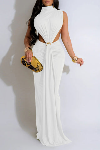 Twist Halter Maxi Dress