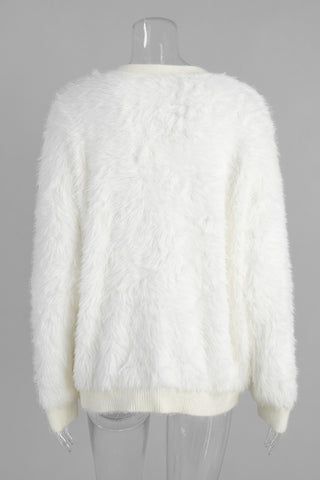 Button-Up Fuzzy Cardigan