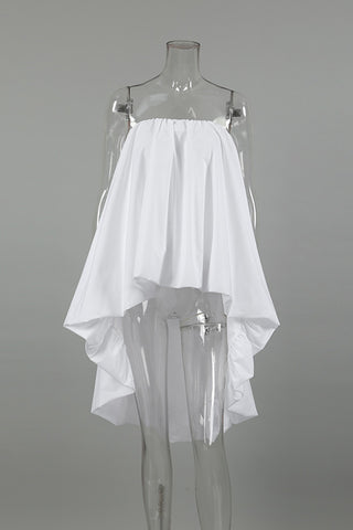 Strapless Draped Blouse