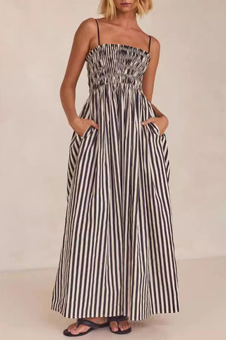 Striped Smocked Sundress