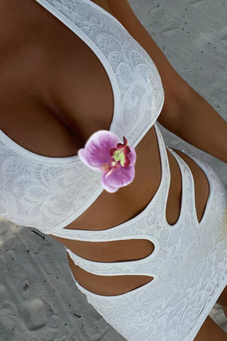 Cutout Halter Mini Dress