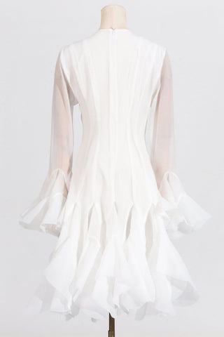 Flared Sleeve Casual Dress