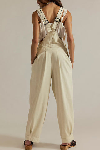 Casual Button-Strap Jumpsuit