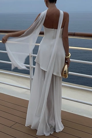 Elegant Halter-Neck Casual Dress