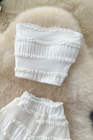 Tiered Bustier and Pants Set