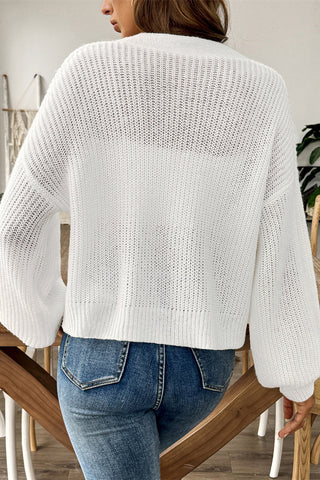 Button-Up Cardigan with Relaxed Fit
